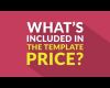 What's included in the Joomla template price?