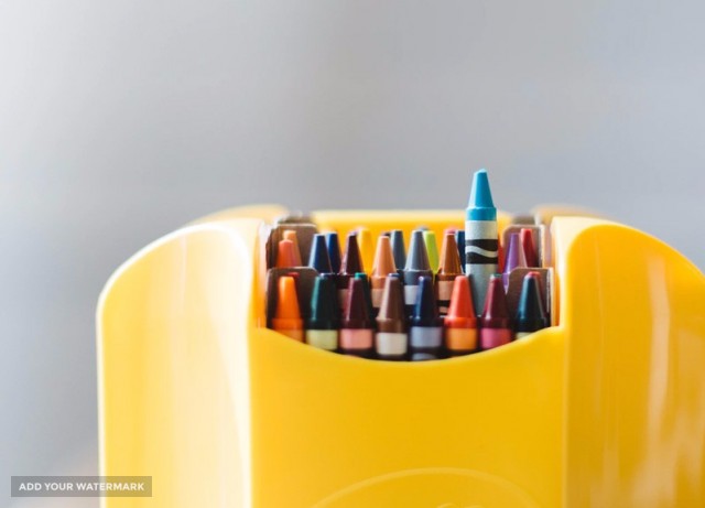 Colorfull crayons