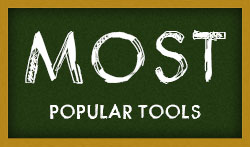 Most popular Tools