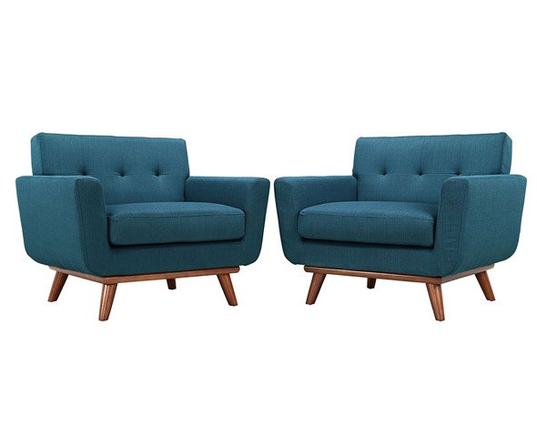Modway Engage Mid Century Modern, Modern Fabric Armchair